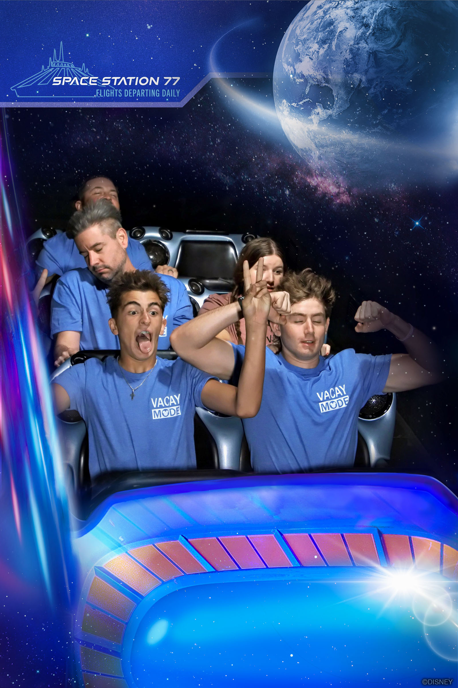 Space Mountain on-ride photo